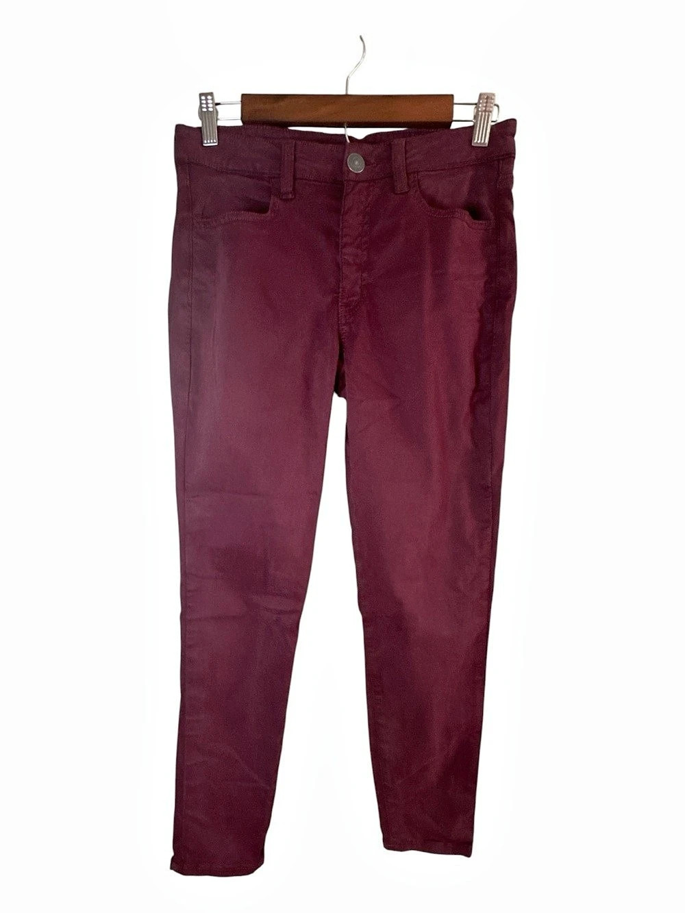 American Eagle High-Rise Jegging Size 8 X-Short Burgundy